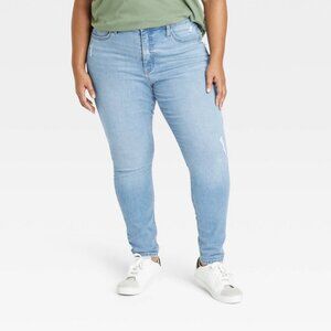 Mid- Rise Skinny Jeans Size 17